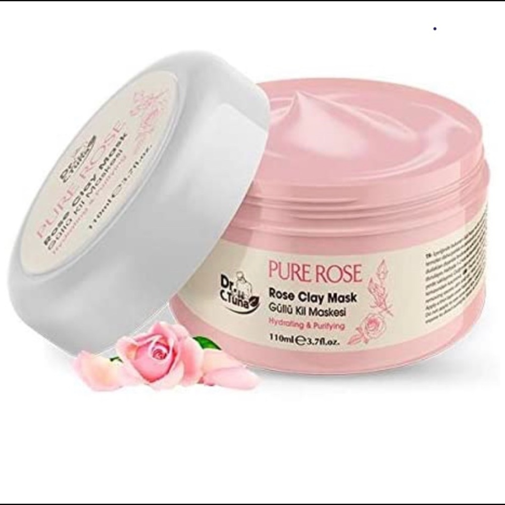 Pure rose clay mask